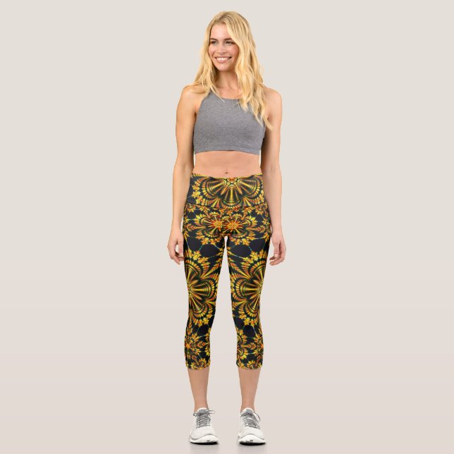 Leggings Capri Capris haut taille Personnalisé avec soin, chaque  (Recto)
