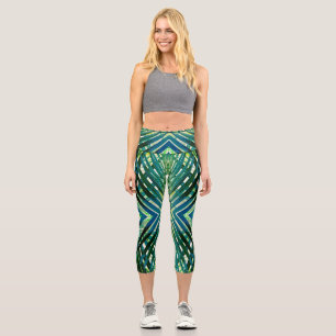 Leggings Capri Capris haut taille, Un design à la mode multicolor