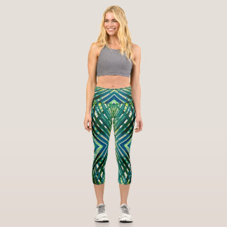 Leggings Capri Capris haut taille, Un design à la mode multicolor