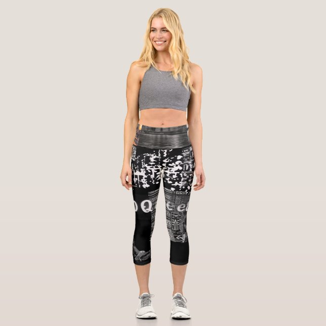 Leggings Capri Capris Haute Taille : Style Flattering. (Recto)