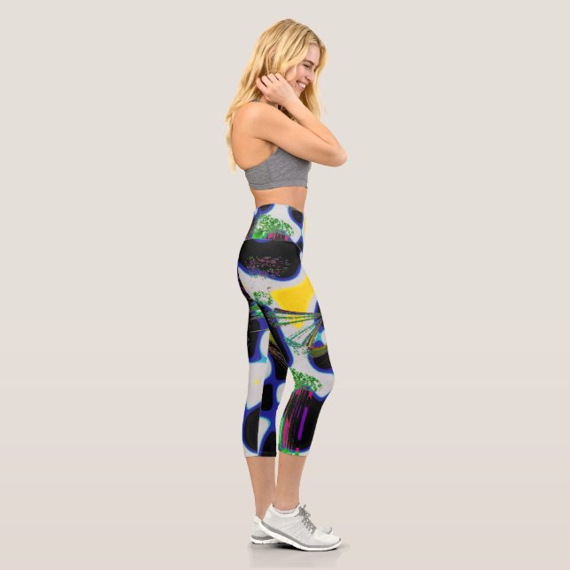 Leggings Capri Capris "Pur Contemporain" Haut-Faisant (Droite)