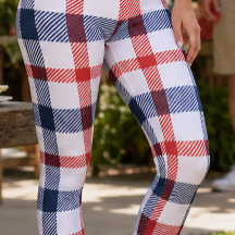 Capris rouges, blancs et bleus personnalisés taill