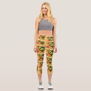 Leggings Capri Caractère Frankenstein de 'Normal People Scare Me'