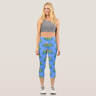 Leggings Capri Caricature de voilier et de canot à rames garçon m