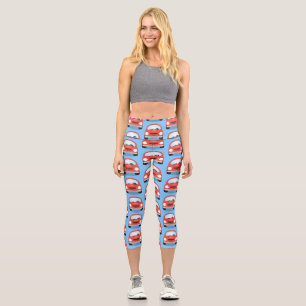 Leggings Capri Caricature de voitures Cute kawaii
