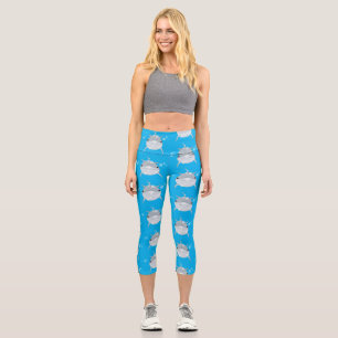Leggings Capri Caricature joli dauphin kawaii kawaii