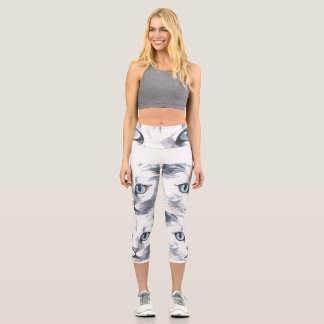 Leggings Capri Cat yeux haute taille Capris