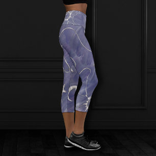 Leggings Capri Charming mystique Étoiles de lune d'argent Sun A