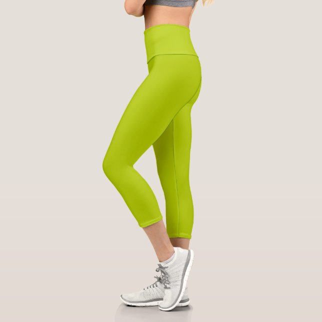Leggings Capri Chartreuse verte (Gauche)