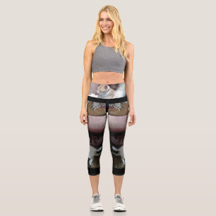 Leggings Capri Chat roux