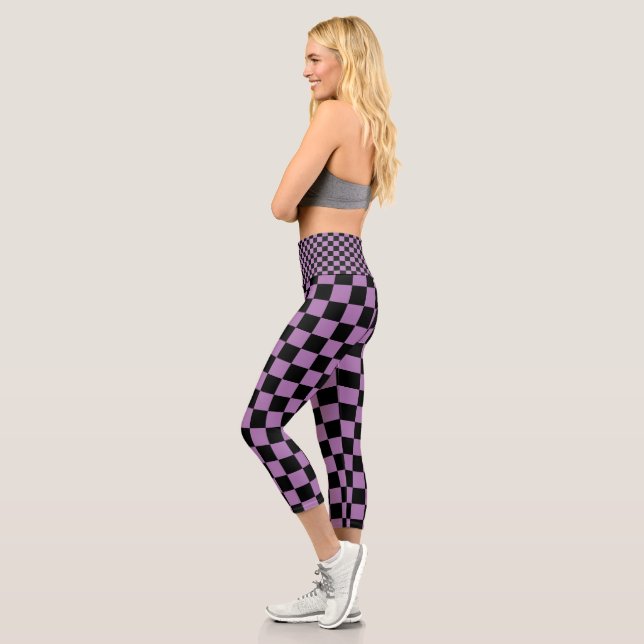 Leggings Capri Checker Yoga Paint Capri HAMbyWG (Gauche)