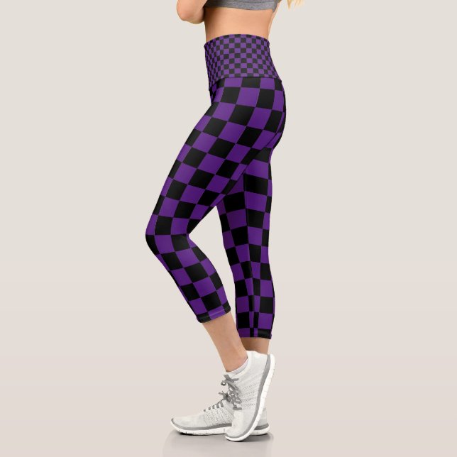 Leggings Capri Checker Yoga Paint Capri HAMbyWG (Gauche)