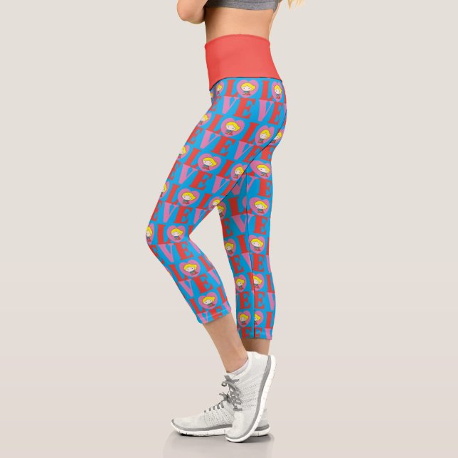 Leggings Capri Chibi Supergirl LOVE (Gauche)
