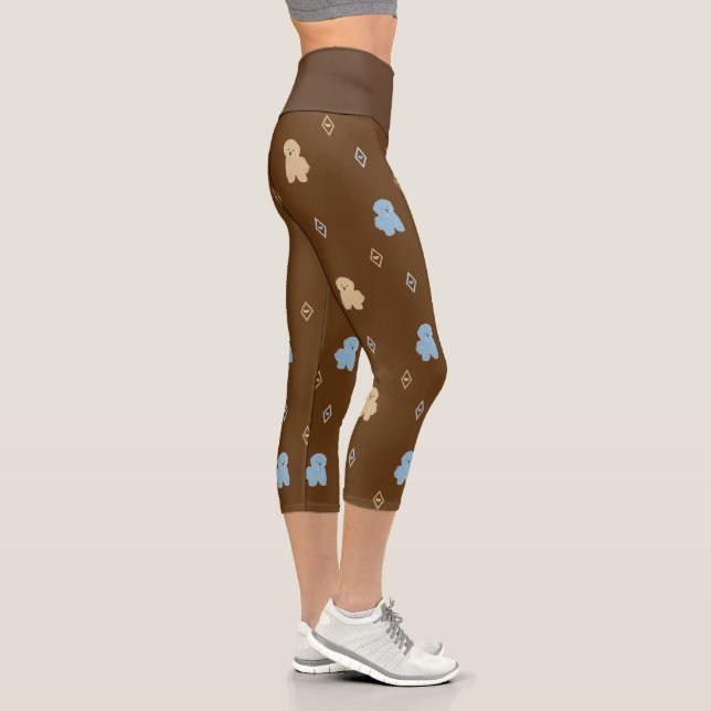 Leggings Capri Chien Lhasa Apso motif (Droite)