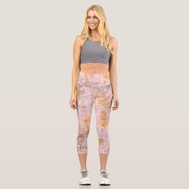 Leggings Capri chrysanthemum bloom (Recto)