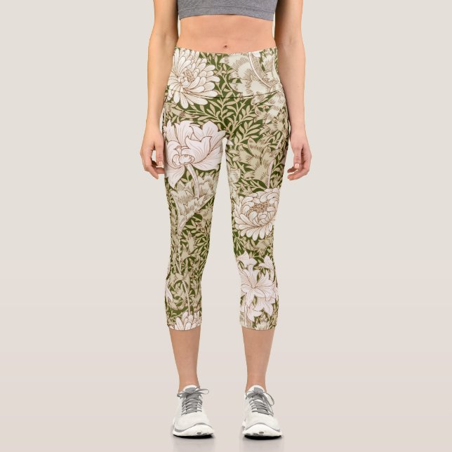 Leggings Capri Chrysanthemum Gold, William Morris (Recto)