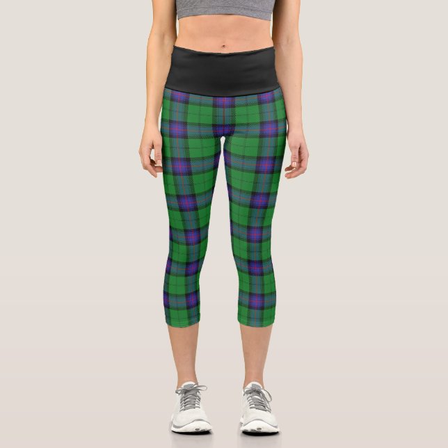 Leggings Capri Clan classique Armstrong Tartan Plaid (Recto)