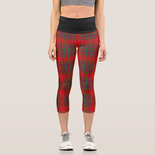 Leggings Capri Clan classique MacDougall Tartan Plaid (Recto)