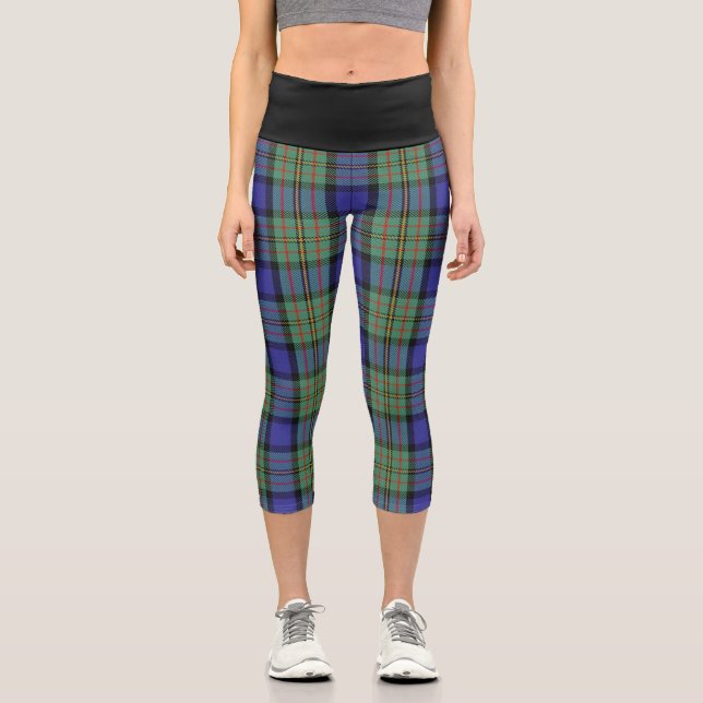 Leggings Capri Clan classique MacLaren Tartan Plaid (Recto)