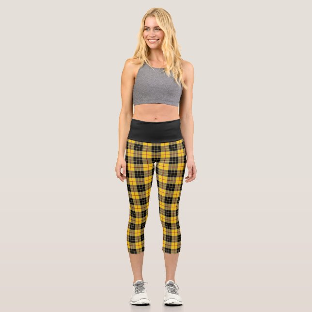 Leggings Capri Clan classique MacLeod de Lewis Tartan Plaid (Recto)