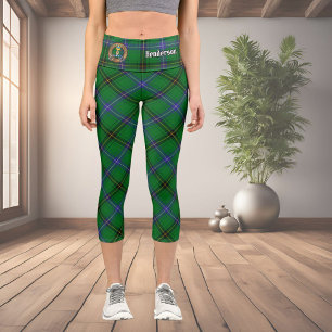 Leggings Capri Clan Henderson Crest sur Tartan