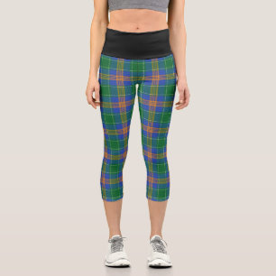 Leggings Capri Clan irlandais classique McAuliffe Tartan Plaid