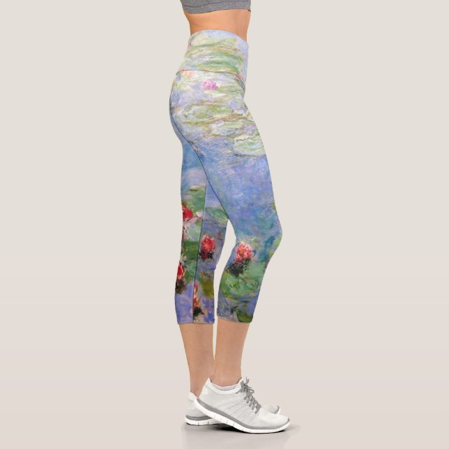 Leggings Capri Claude Monet's Water Lilies (Droite)