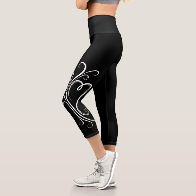 Leggings Capri Coeur chic et élégant (Gauche)
