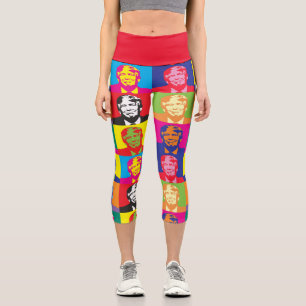 LEGGINGS CAPRI COLLANT DE YOGA CAPRI POP ART DONALD TRUMP