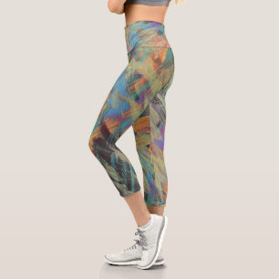 Leggings Capri Collants Capri Averses de Printemps