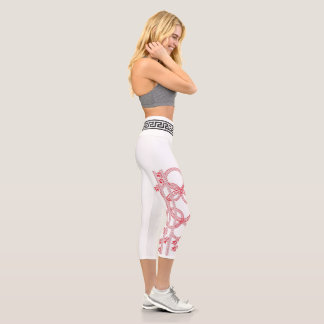 Leggings Capri Collants rouges Capri grecs