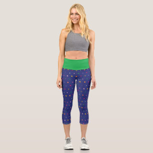 Leggings Capri Colorful geometric pattern