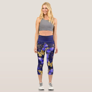 Leggings Capri Composition avec papillons Sapphire