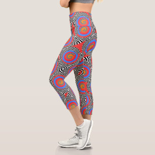 Leggings Capri Compression féminine ajustée à la taille haute Spi