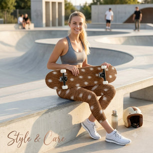 Leggings Capri Conception de texture de peau de cerf moderne Capr