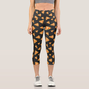 Leggings Capri Cool et fun pizza tranches motif