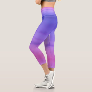 Leggings Capri coucher du soleil de printemps Capris haut taille