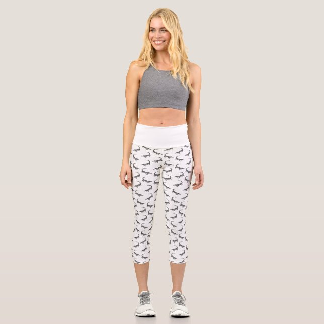 Leggings Capri COULEUR D'ARRIÈRE - PLAN PERSONNALISÉE D'Impressio (Recto)