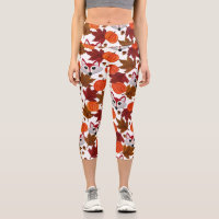 Couleur d'eau Maple Leaf Citrouille Acorn Chat Fox