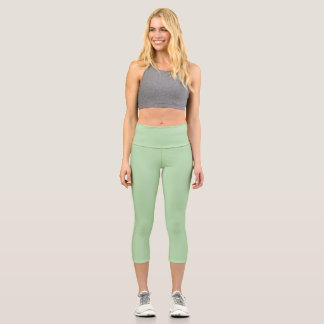 Leggings Capri Couleur ferme vert pâle
