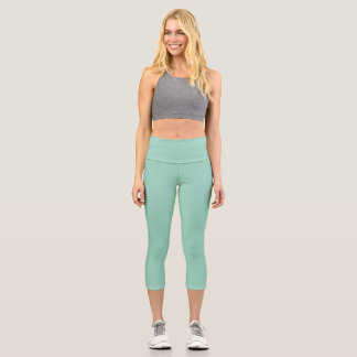 Leggings Capri Couleur Turquoise claire