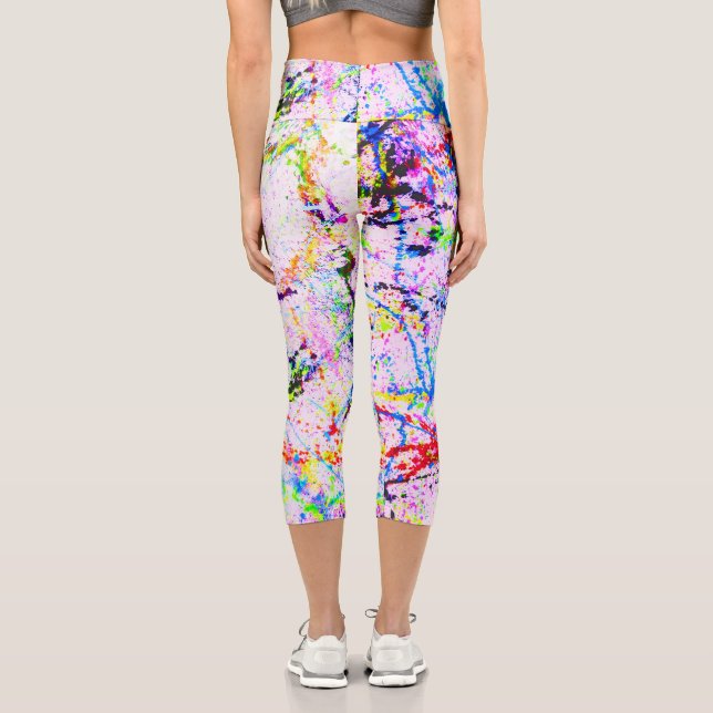 Leggings Capri Couleurs folles (Verso)