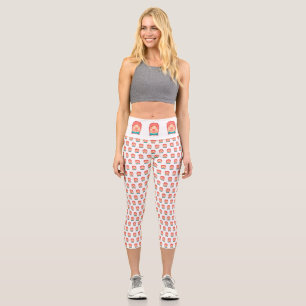 Leggings Capri Coupe de projecteur clown pixellisé