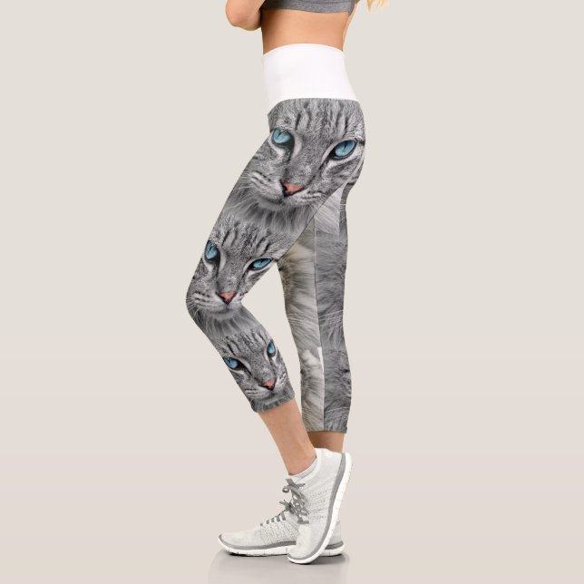 Leggings Capri Créer un collage photo personnalisé avec 6 photos  (Gauche)