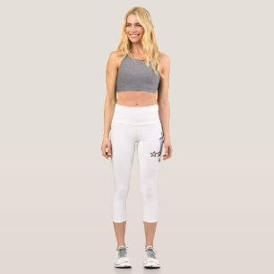 Leggings Capri Critique de film personnalisée 5 étoiles Popcorn B