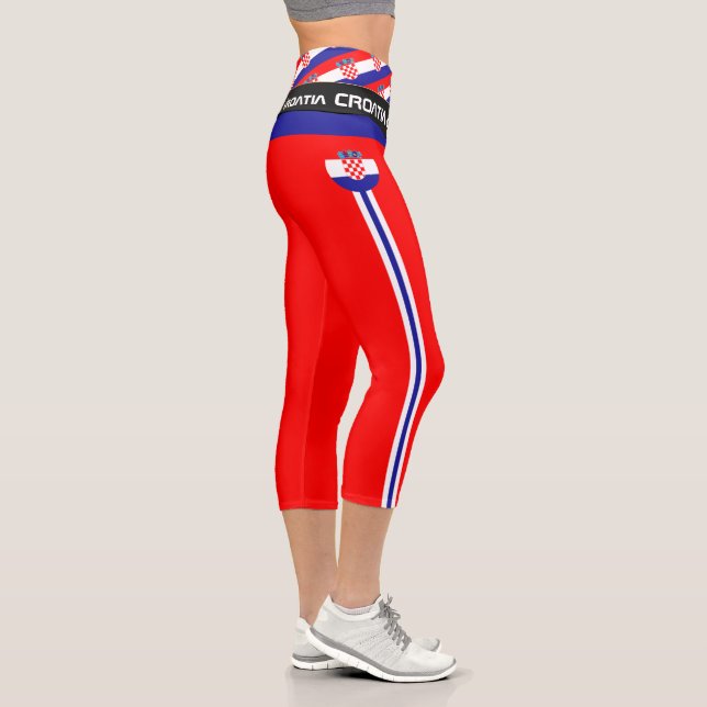 Leggings Capri Croatie & Croate Drapeau mode, Fitness, Sports  (Droite)
