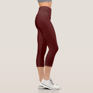 Leggings Capri Crocodile rouge - Impression