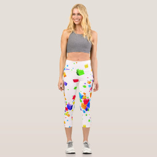 Leggings Capri Cubes colorés 1