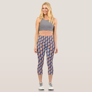 Leggings Capri Curieux hot dog Weiner dessin animé