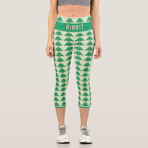 Leggings Capri Cute Motif de grenouille